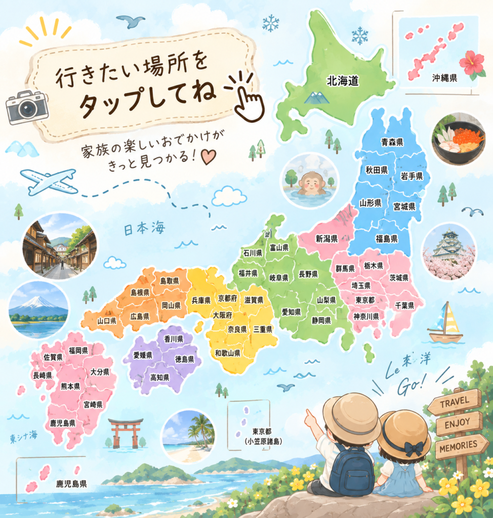 日本全国のおでかけマップ