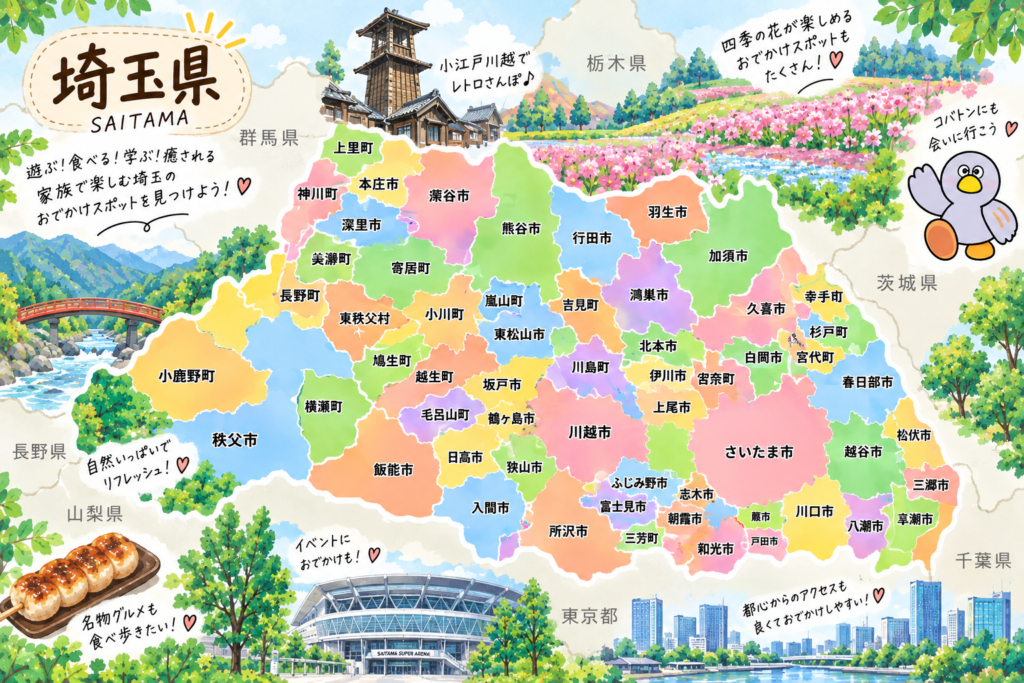 埼玉県のおでかけマップ