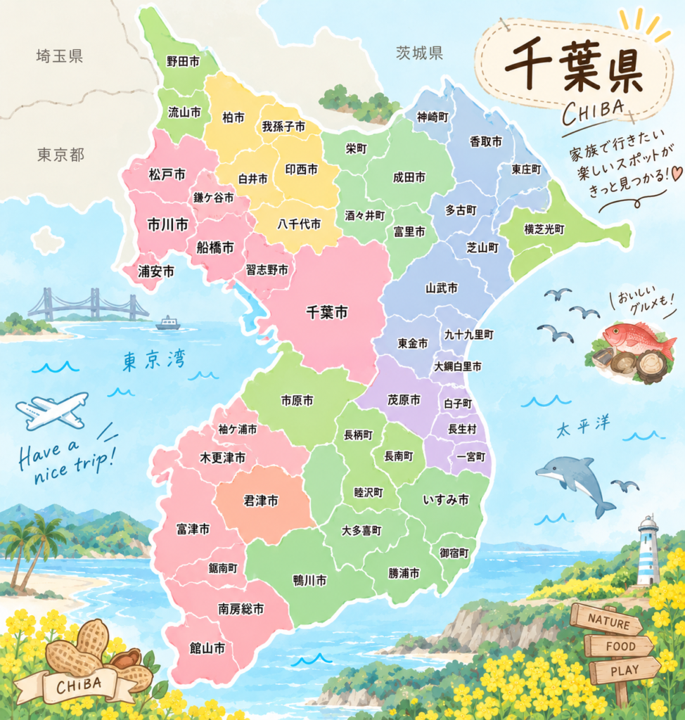 千葉県のおでかけマップ