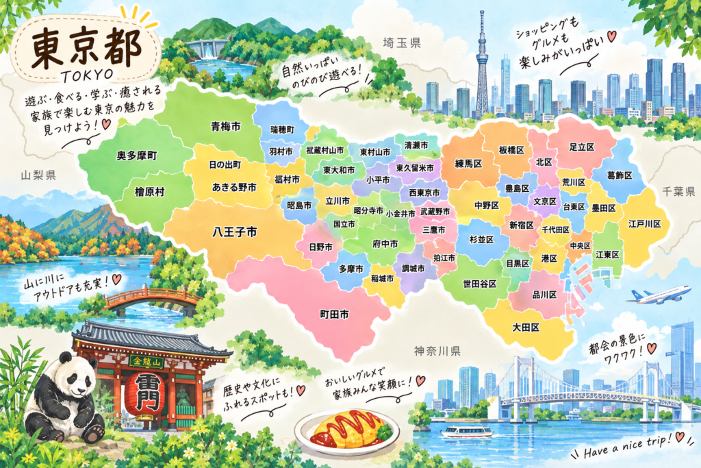 東京都のおでかけマップ